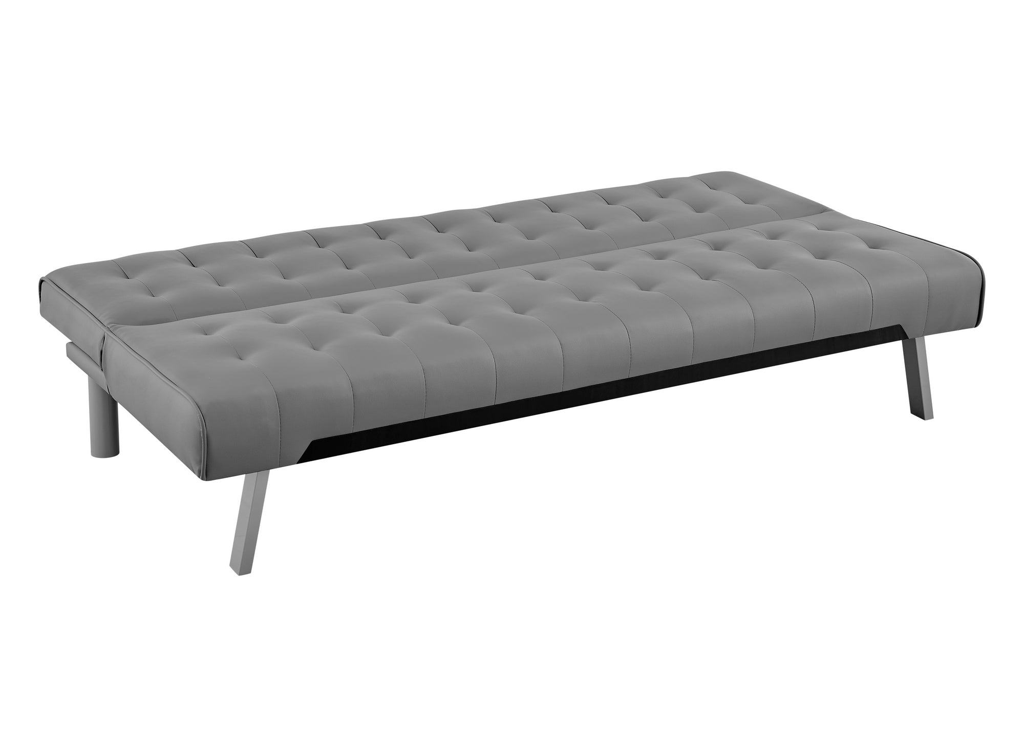 Sofá cama Click-Clack tapizado en gris KEDY
