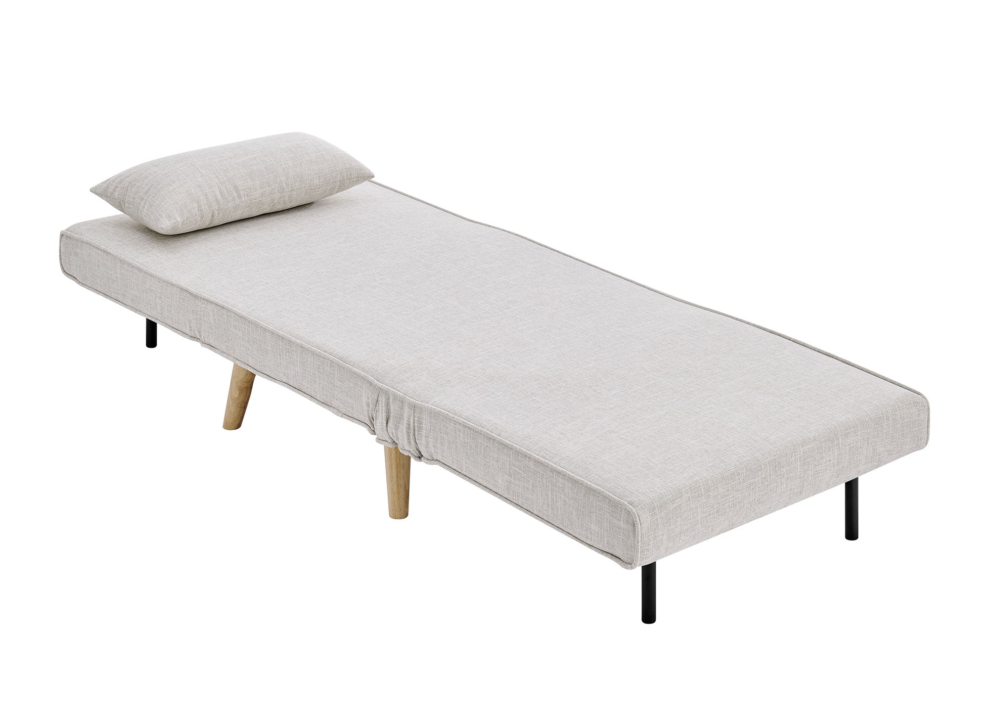 Sillón convertible TONKA en tela beige