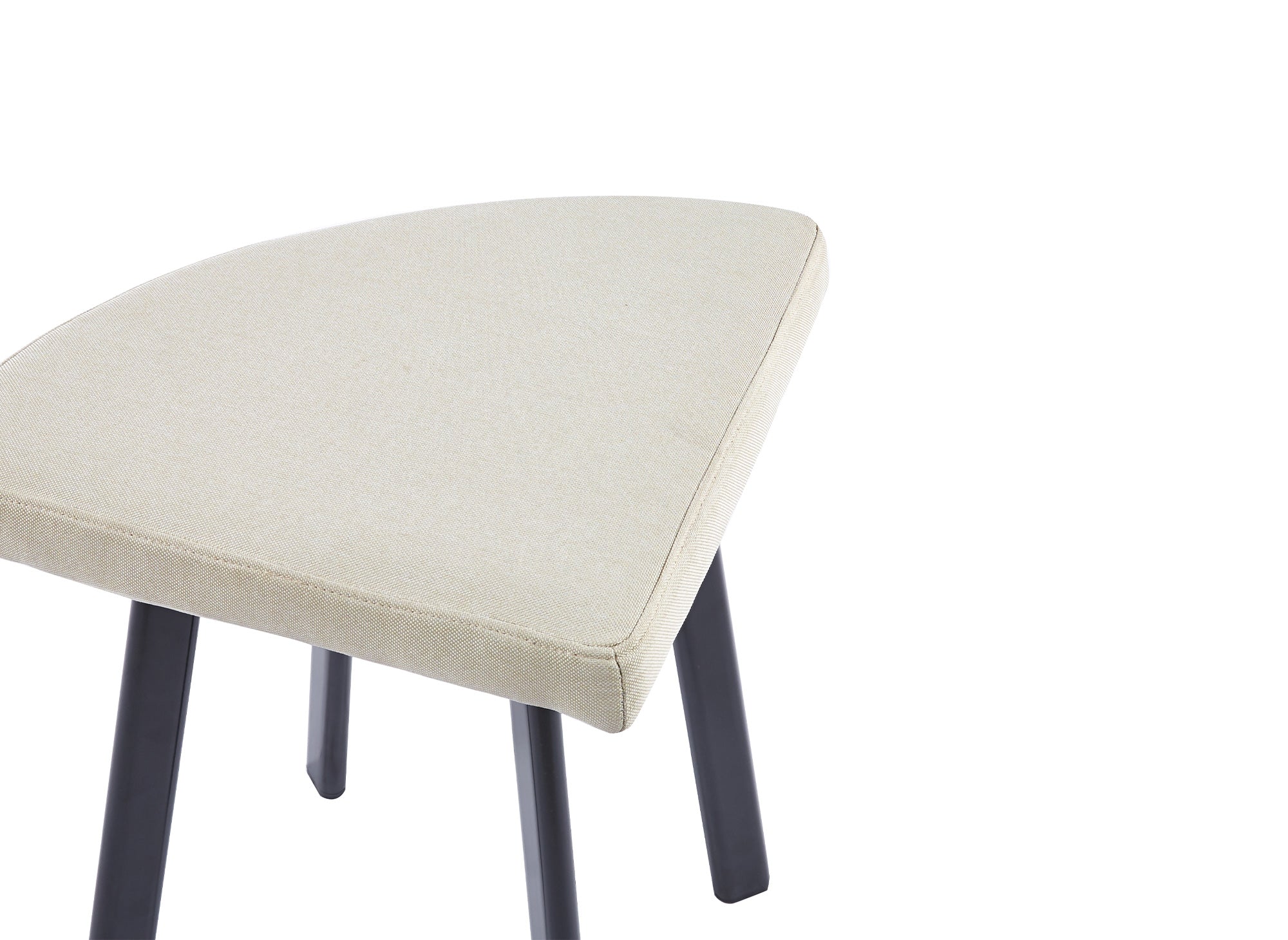 Conjunto de mesa de comedor IRINA de madera color beige con 4 taburetes