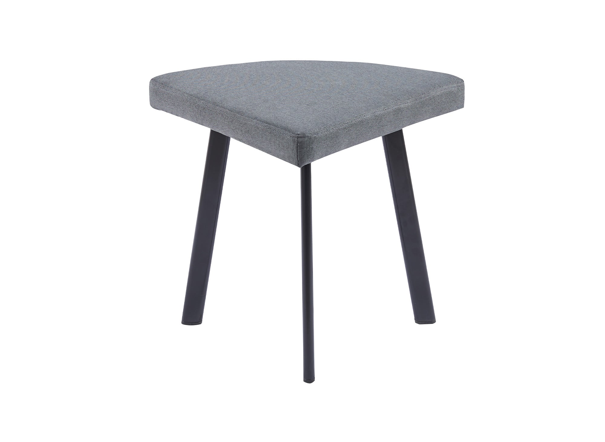 Conjunto de mesa de comedor IRINA de madera gris claro con 4 taburetes grises