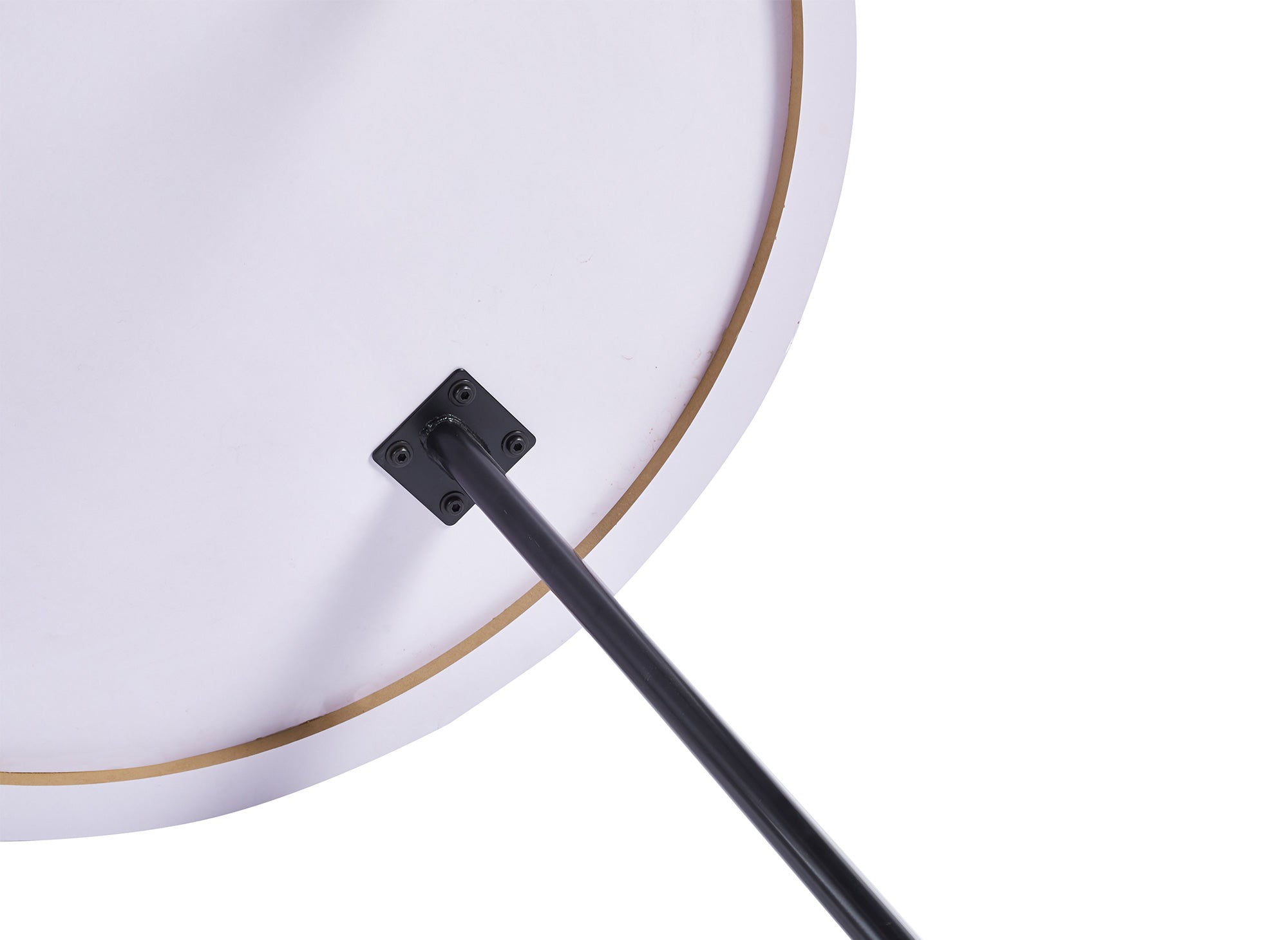 Conjunto de mesa de comedor IRINA de madera gris claro con 4 taburetes grises