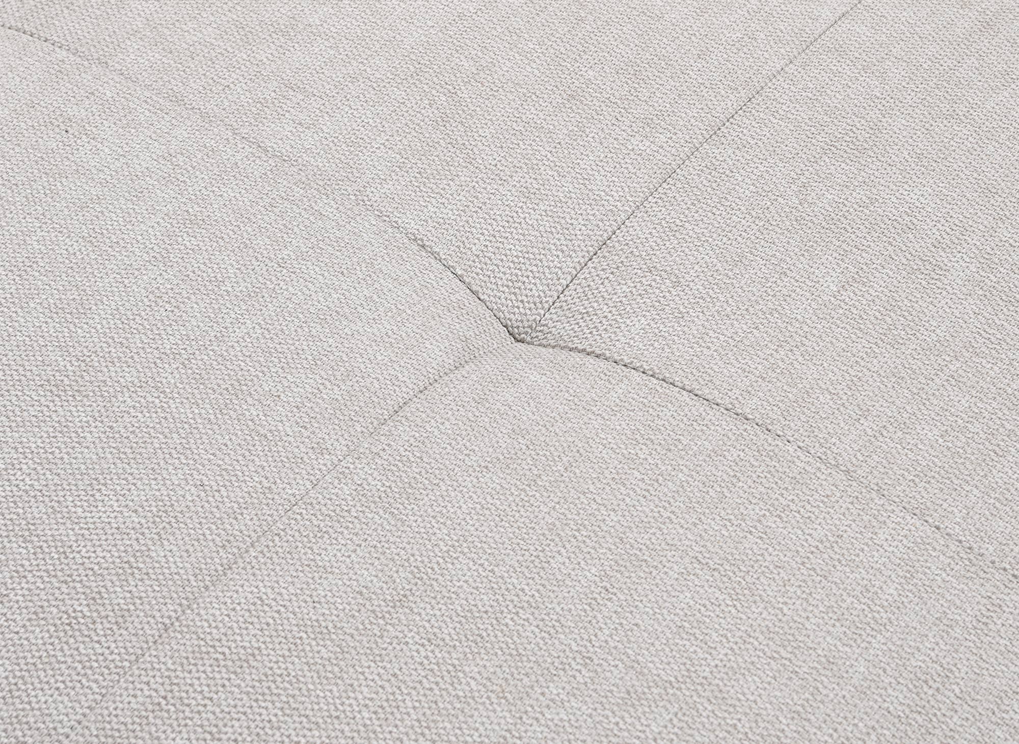 Sofá cama esquinero MONICA de tela beige - Esquina derecha