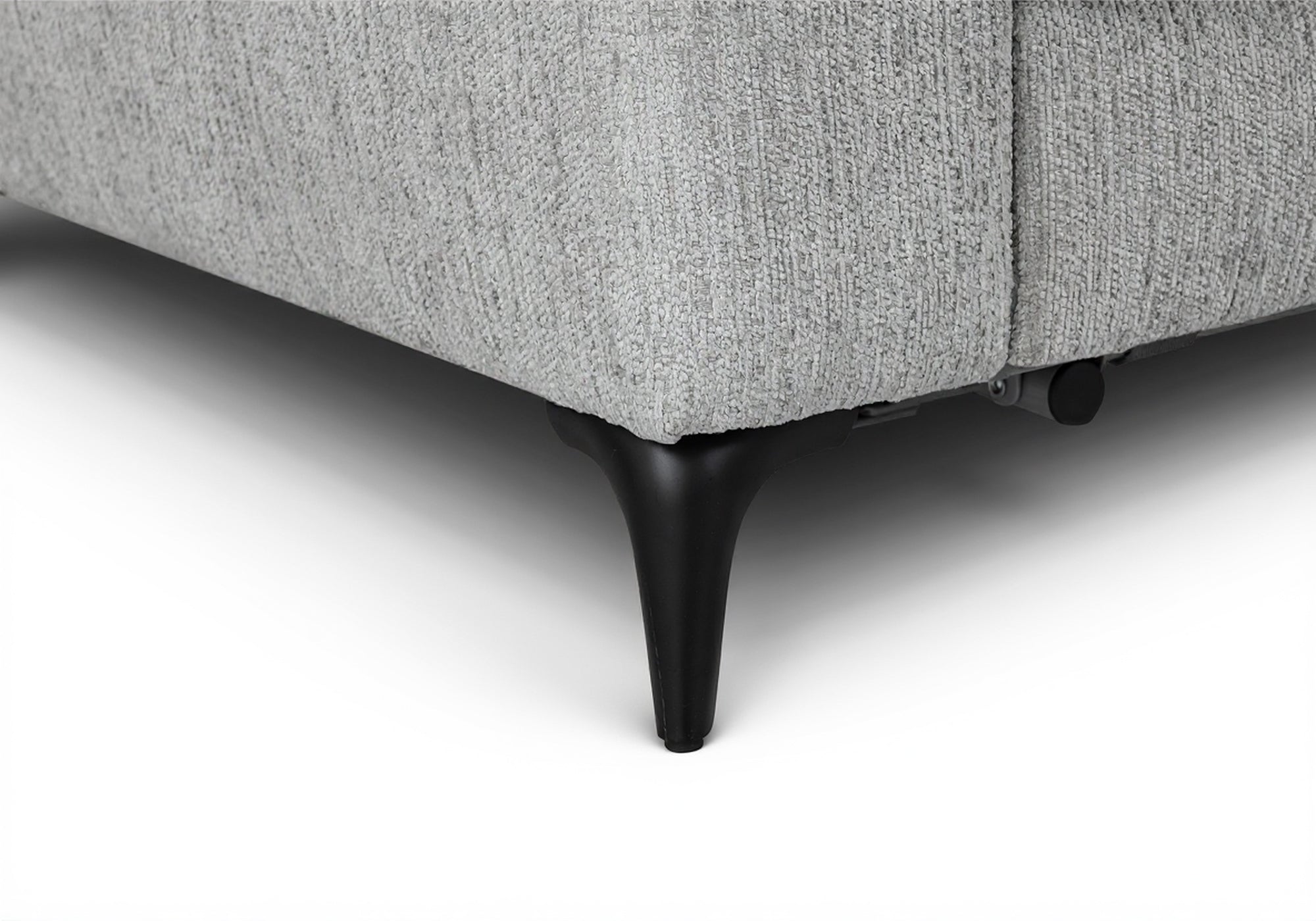 Sofá cama NONA de 3 plazas en terciopelo jaspeado gris claro