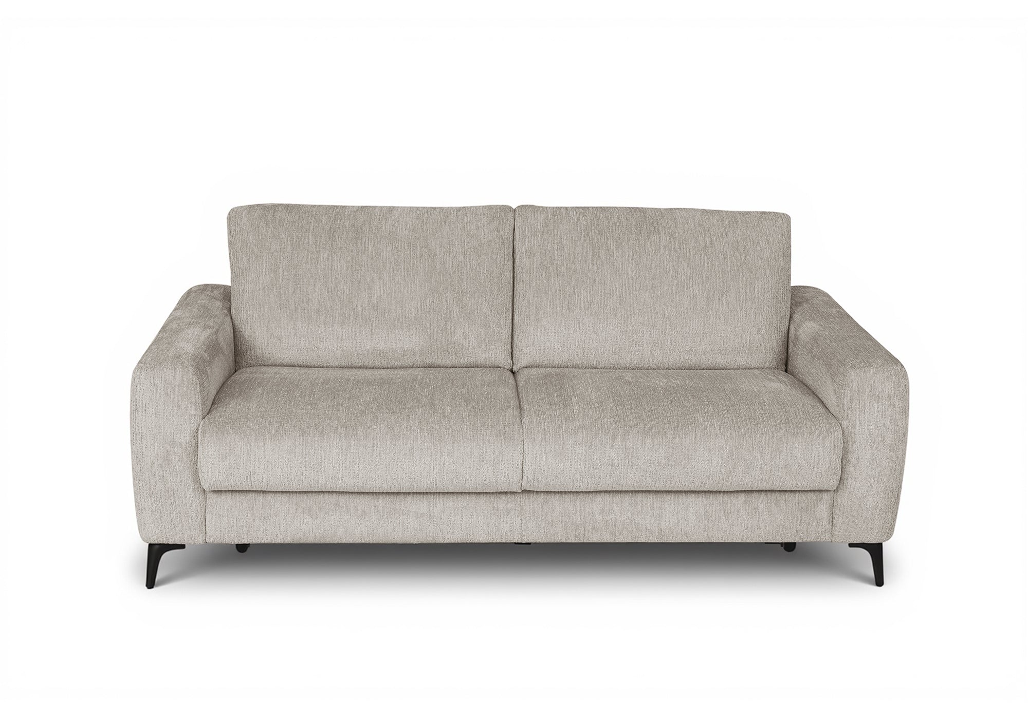 Sofá cama NONA de 3 plazas en terciopelo jaspeado beige