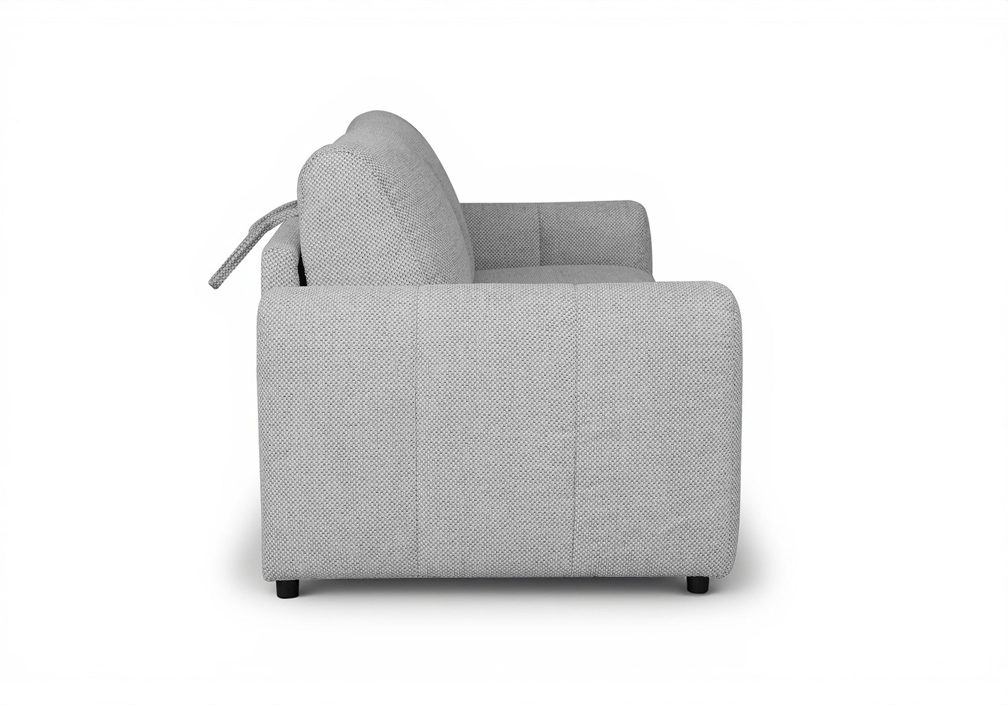 Sofá cama ISANDRO de 3 plazas en tela gris