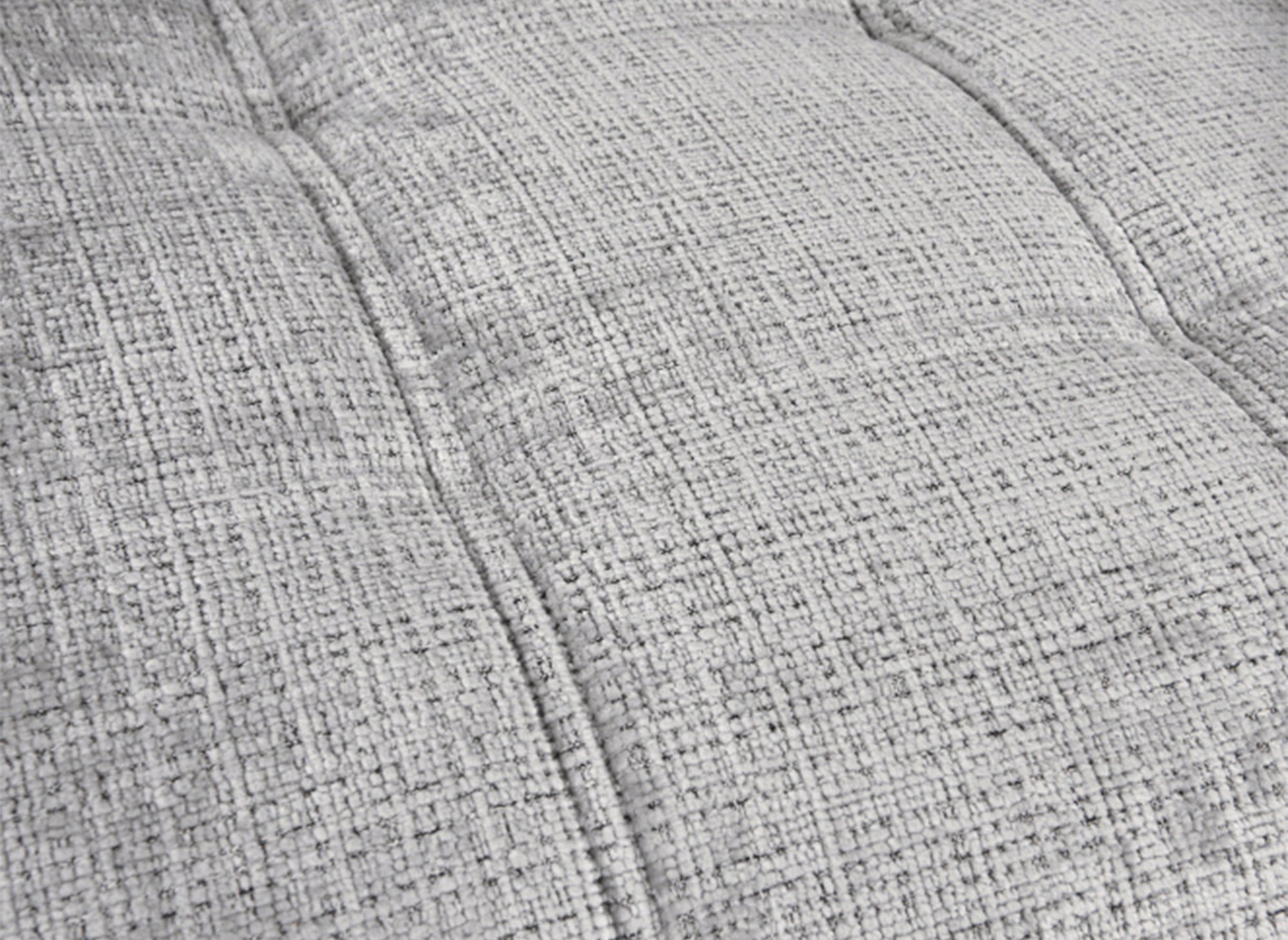 Sofá cama de 3 plazas RALYA con almacenaje en terciopelo gris jaspeado