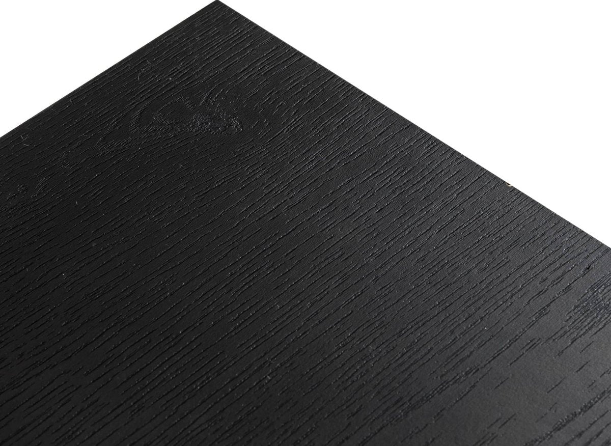 Bureau 2 tiroirs en bois et métal noir DARYL - DécoInParis