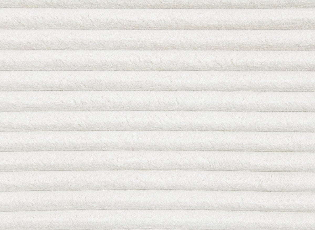 Canapé d'angle convertible avec méridienne et coffre en gros côtelé doux beige TILDA - Angle gauche - DécoInParis