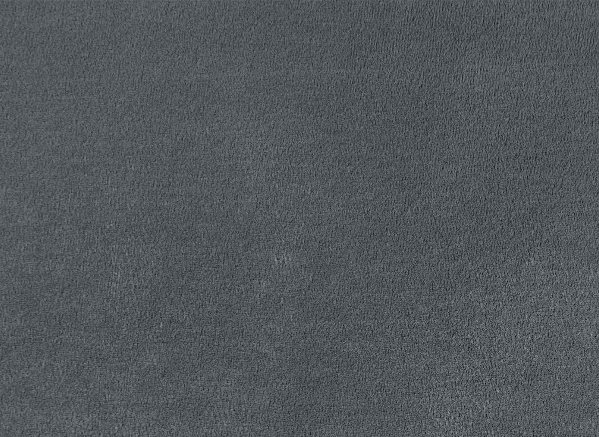 Canapé d'angle fixe avec méridienne en velours gris CELINE - Angle Droit - DécoInParis