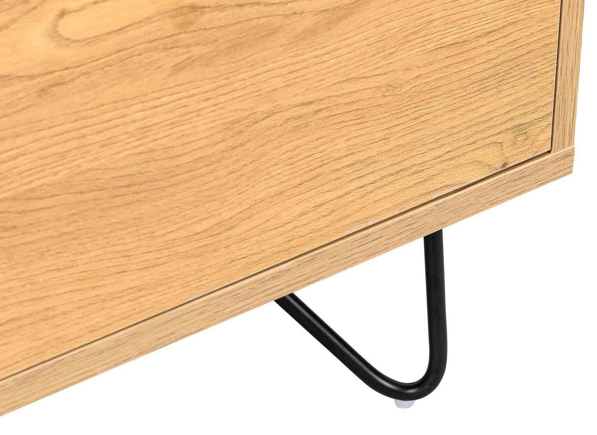 Commode en bois 4 tiroirs avec coiffeuse intégrée DARINA - DécoInParis