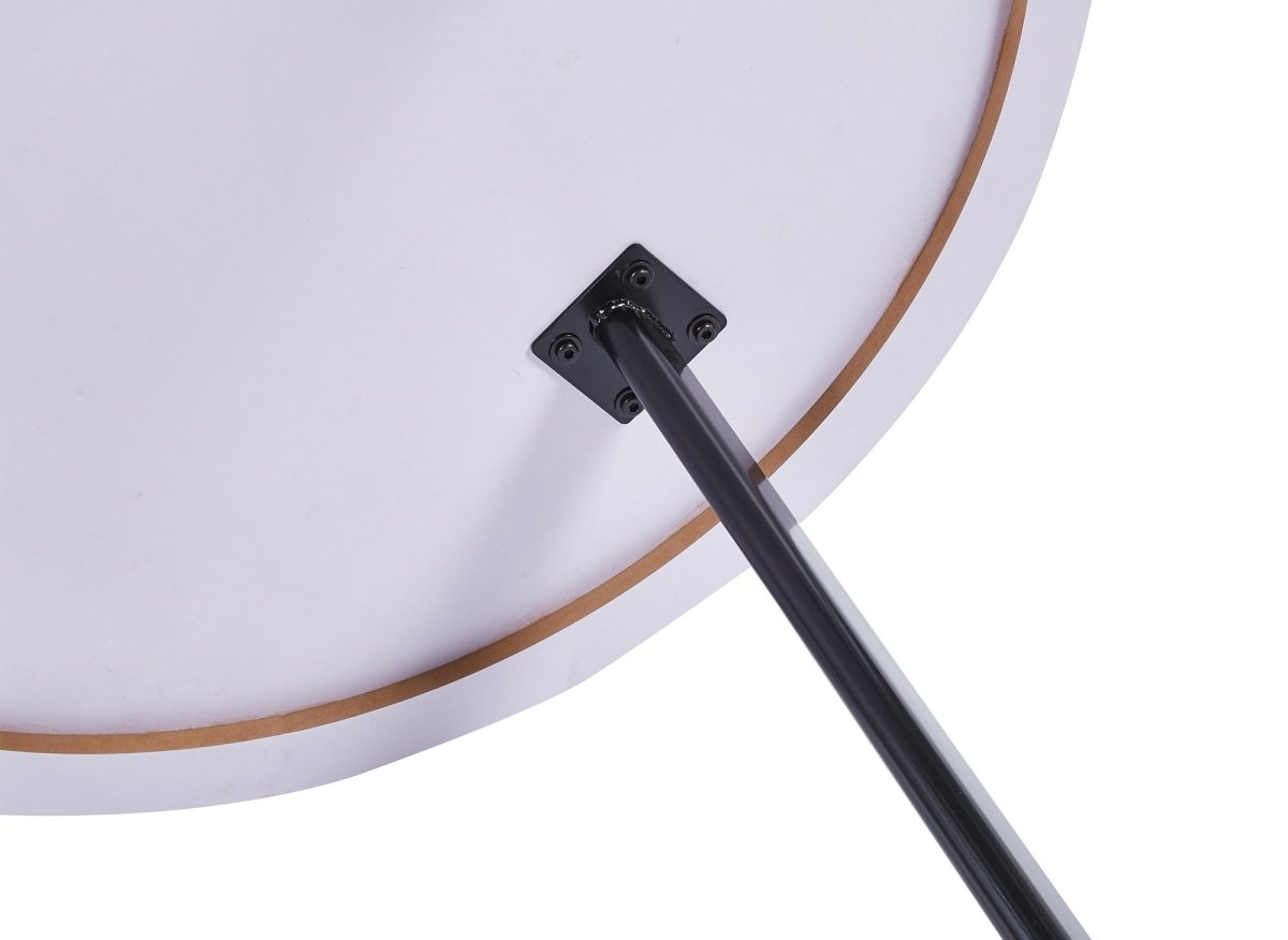 Ensemble table à manger en bois avec 4 tabourets beige IRINA - DécoInParis