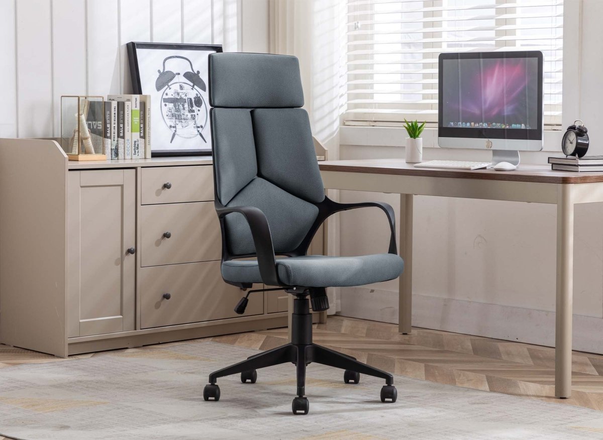Fauteuil de bureau gris OMEGA - DécoInParis
