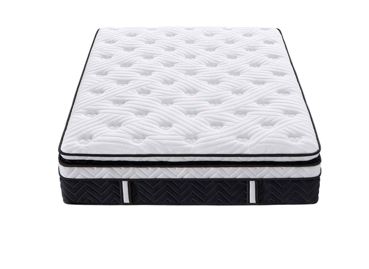 Matelas hybride mémoire de forme 140 x 190 cm épaisseur 35 cm - CLOUDY - DécoInParis