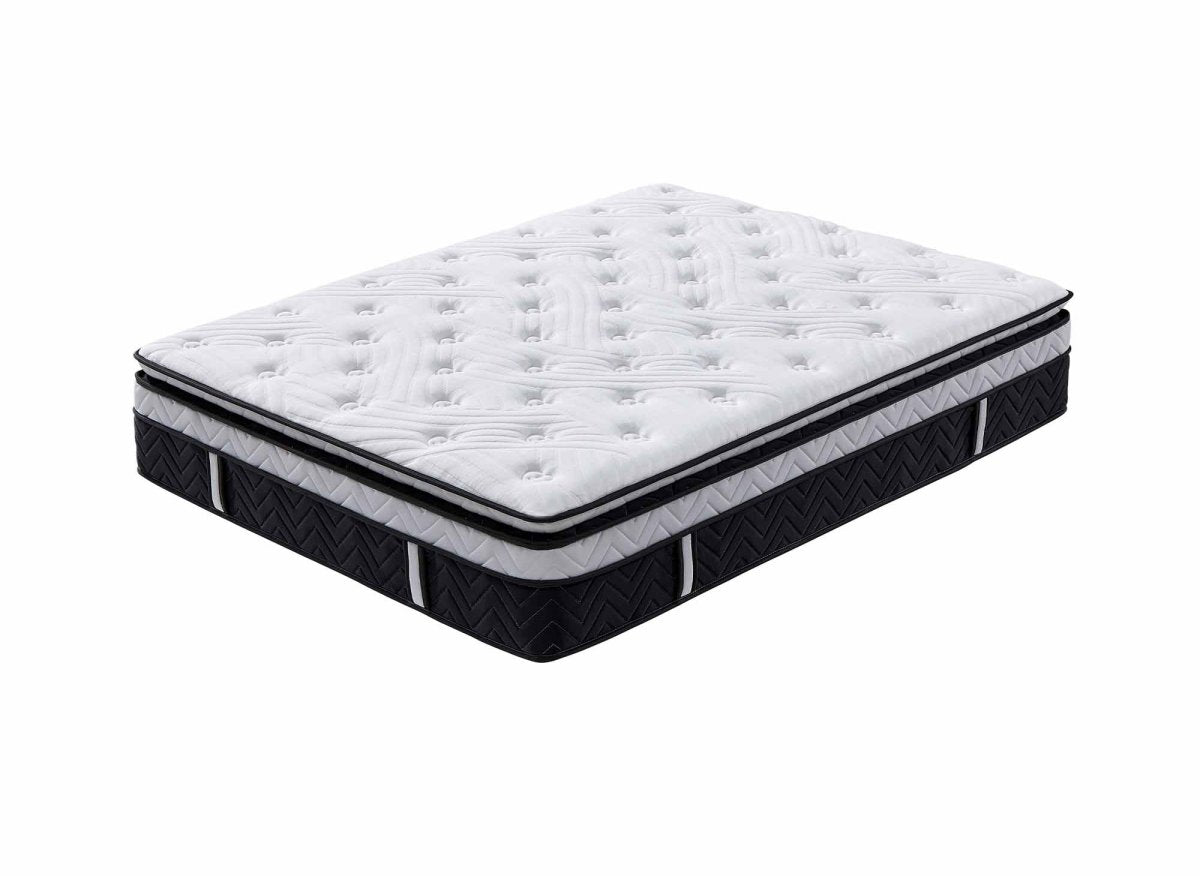 Matelas hybride mémoire de forme 180 x 200 cm épaisseur 35 cm - CLOUDY - DécoInParis