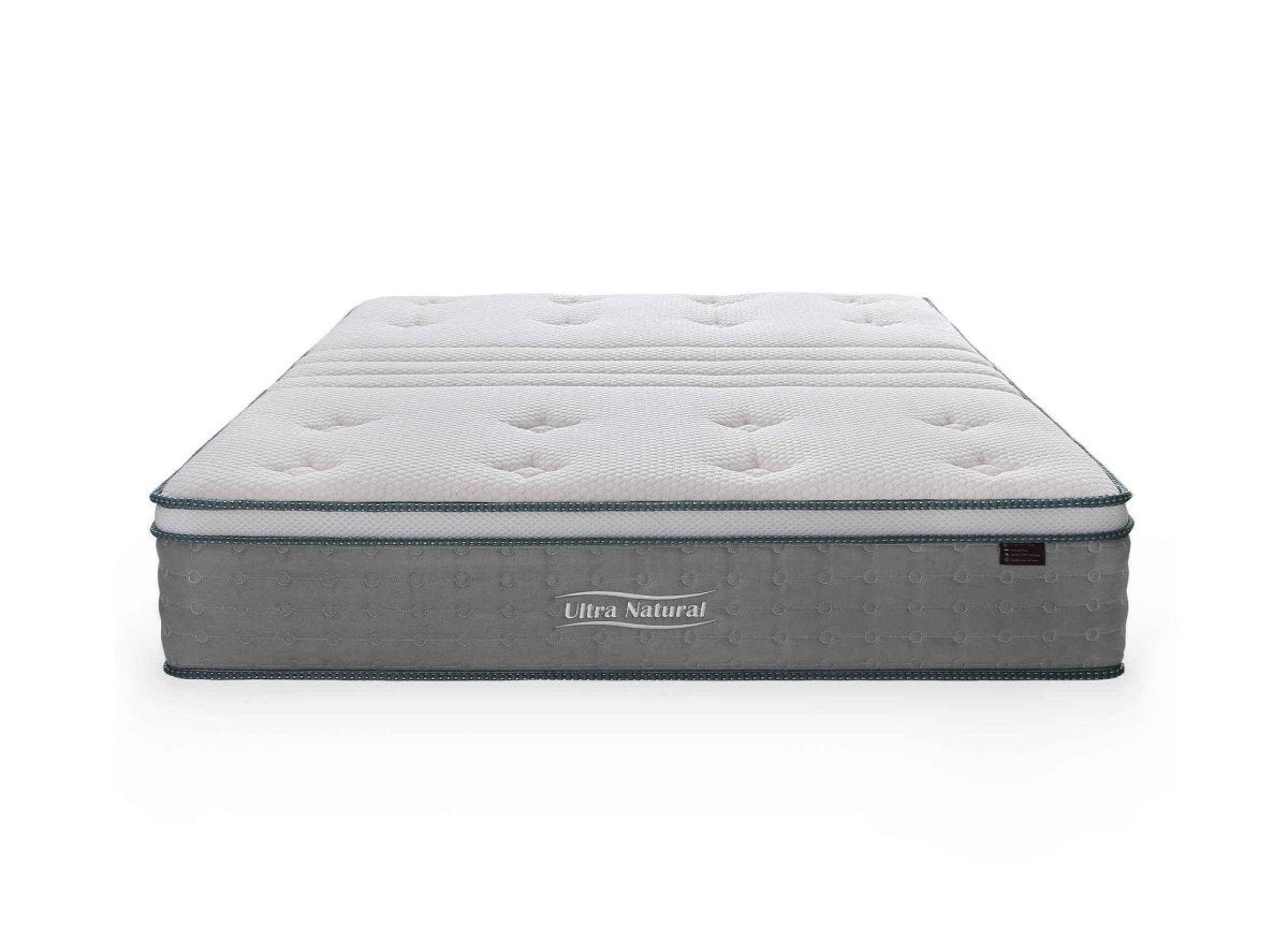 Matelas hybride NATURAL 160 x 200 cm ressorts ensachés et soie épaisseur 29 cm - DécoInParis