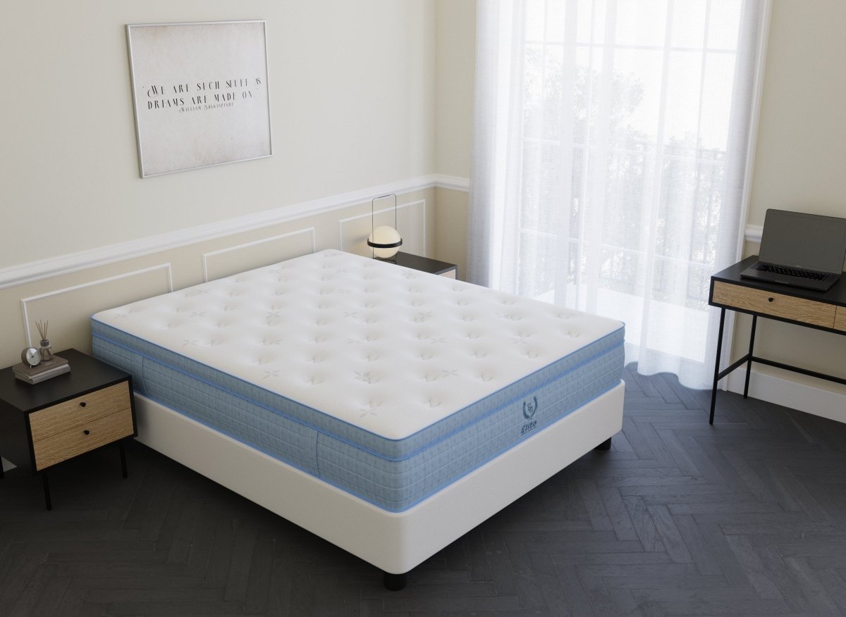 Matelas hybride ressorts ensachés 140 x 190 cm épaisseur 30 cm RAFAEL - DécoInParis