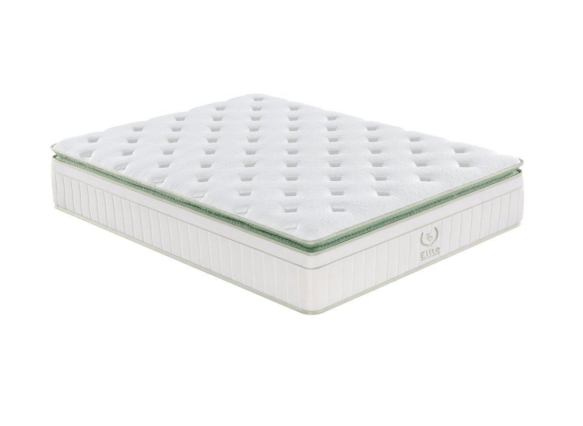 Matelas hybride ressorts ensachés 140 x 190 cm épaisseur 34 cm OSCAR - DécoInParis