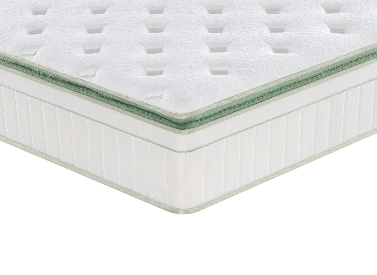 Matelas hybride ressorts ensachés 140 x 190 cm épaisseur 34 cm OSCAR - DécoInParis