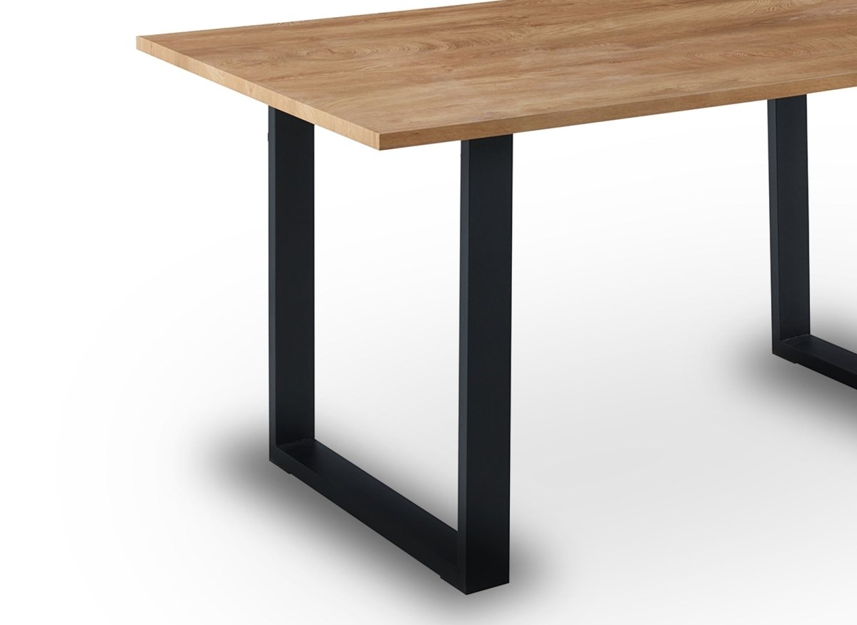 Table à manger rectangulaire couleur chêne LINE - DécoInParis