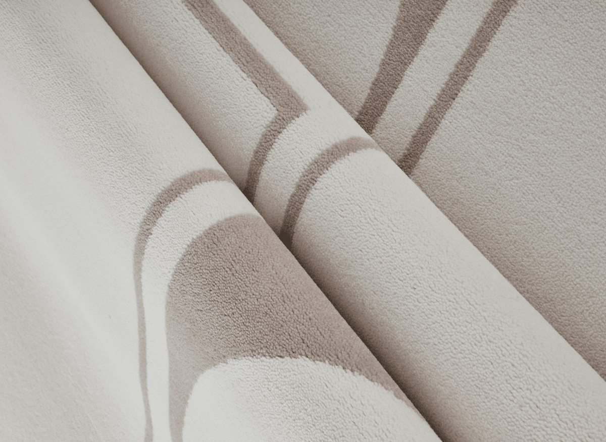 Tapis à formes géométriques beige et marron 160 x 230 cm SIENNA - DécoInParis