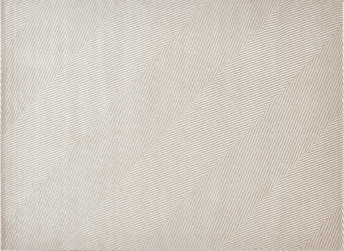 Tapis beige et blanc motif chevron 160 x 230 cm HERRING - DécoInParis