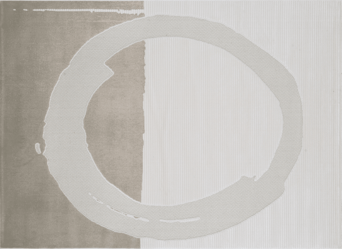 Tapis gris à motif circulaire 160 x 230 cm SYDNEY - DécoInParis