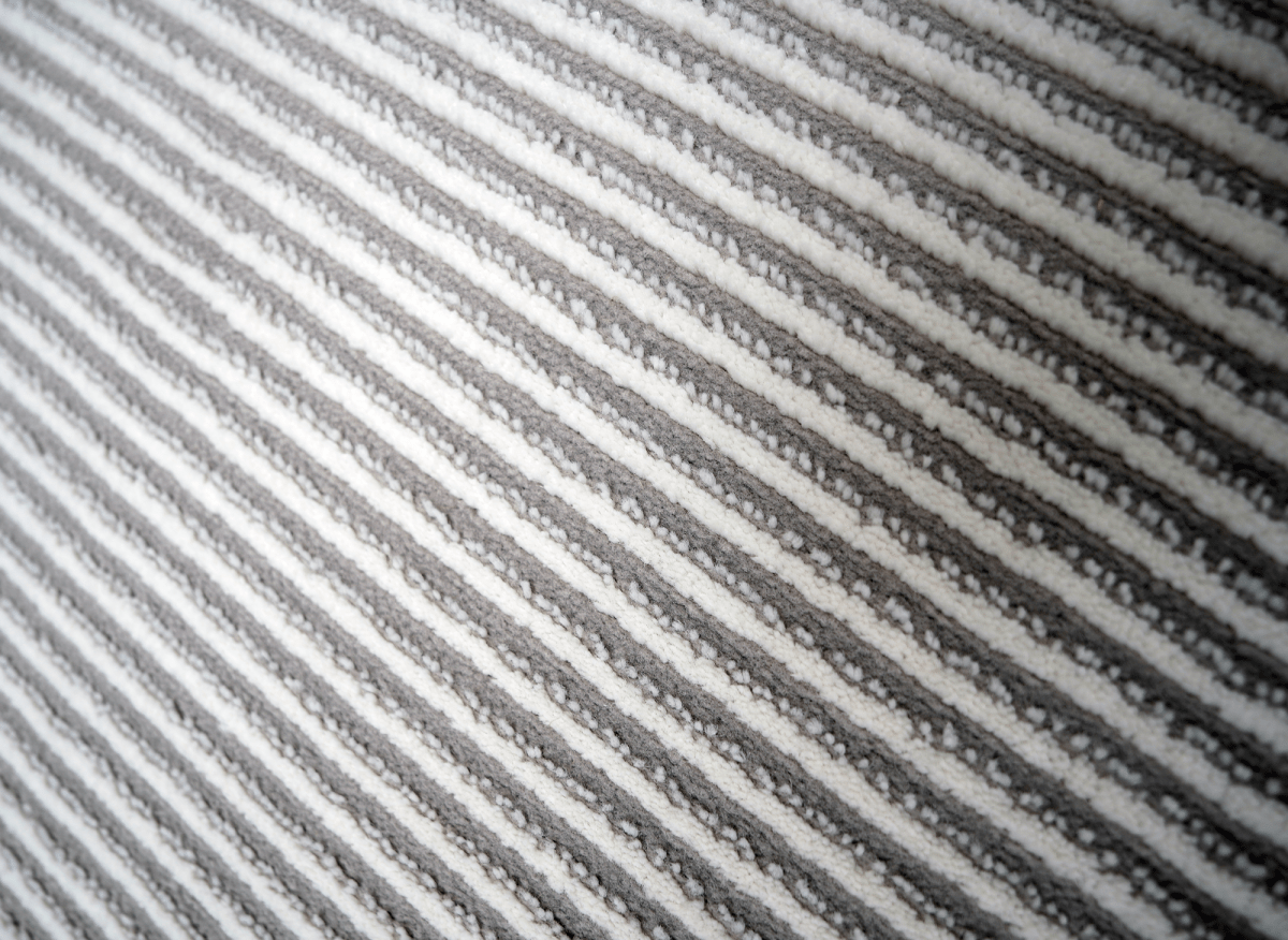 Tapis gris à rayures 160 x 230 cm CLEO - DécoInParis