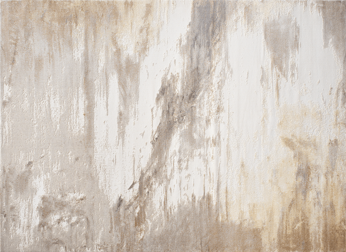 Tapis gris et beige à motifs 200 x 290 cm PISE - DécoInParis