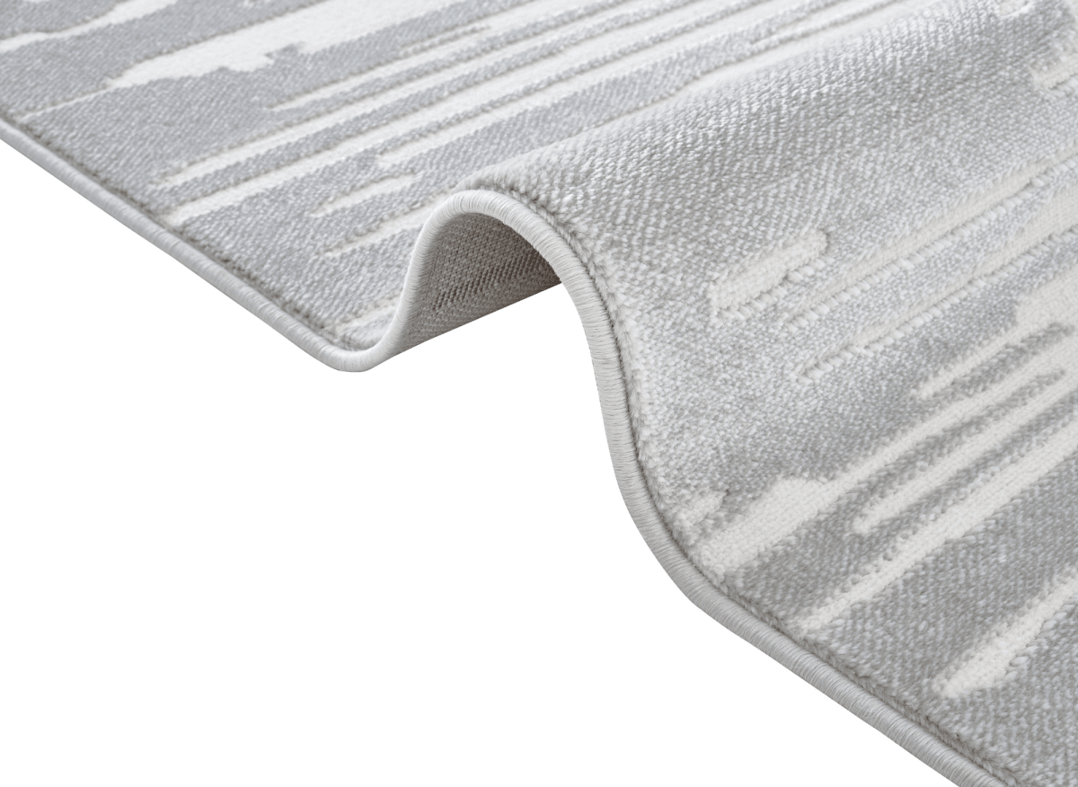 Tapis gris et blanc 200x 290 cm FROST - DécoInParis