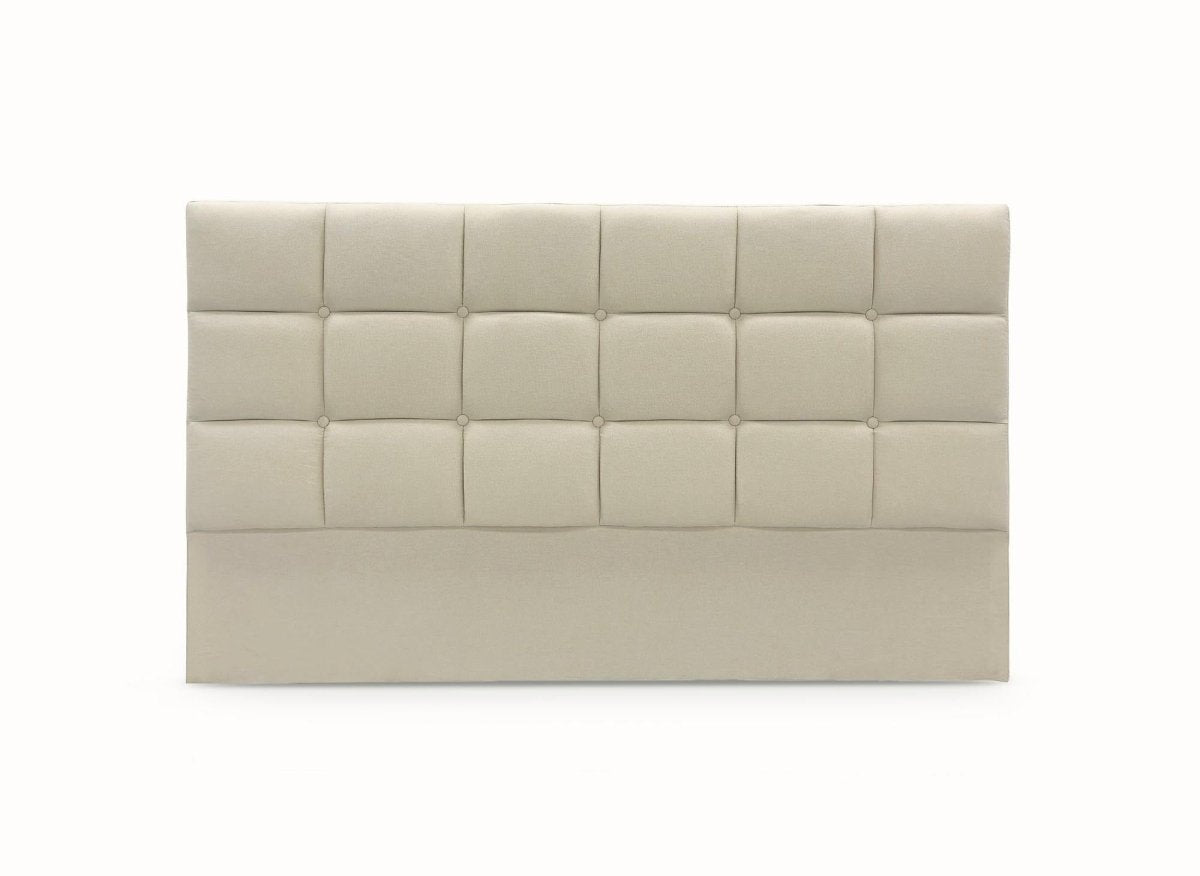 Tête de lit en tissu beige design 140 cm ALVERA - DécoInParis