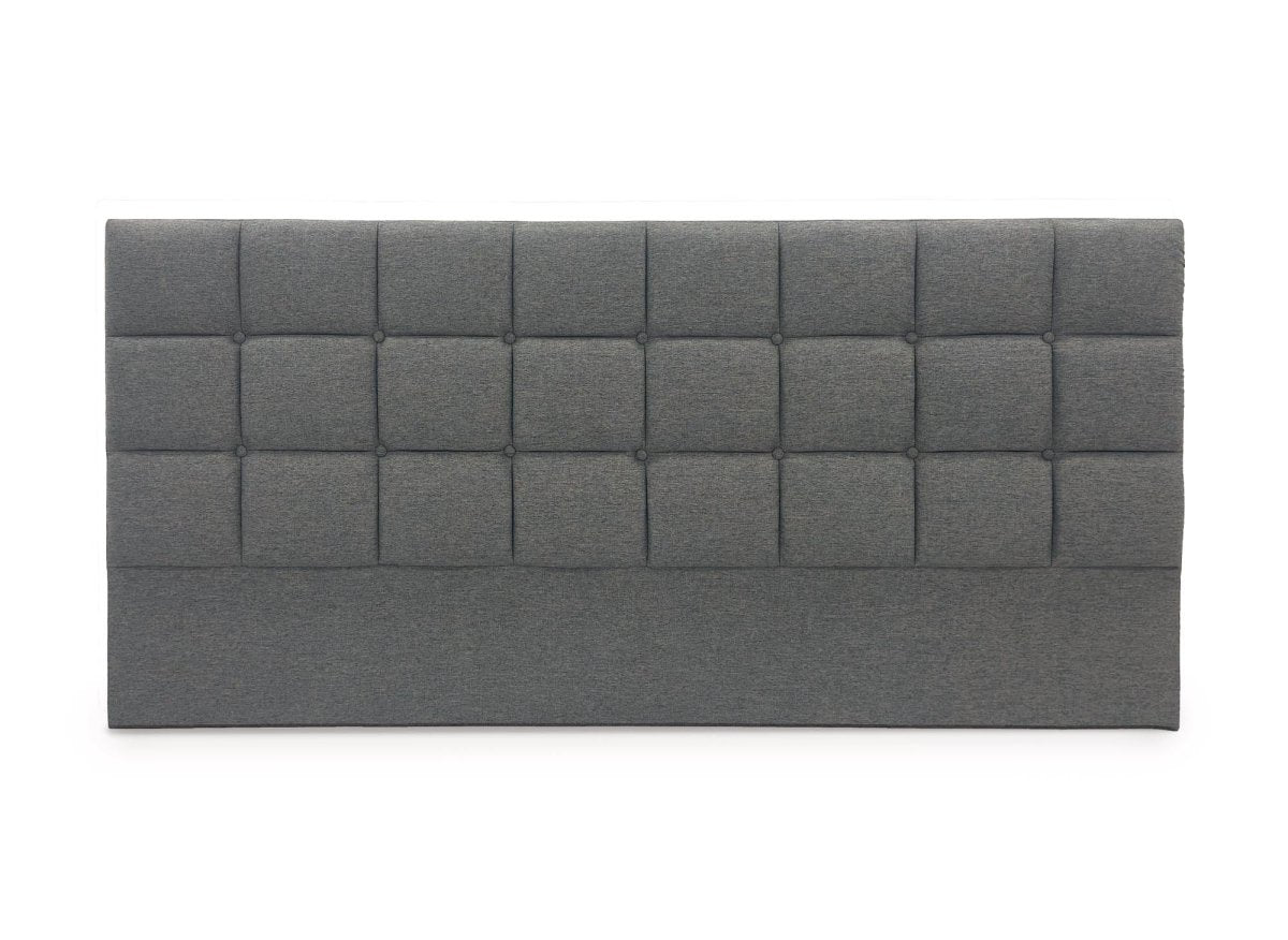 Tête de lit en tissu gris design 180 cm ALVERA - DécoInParis